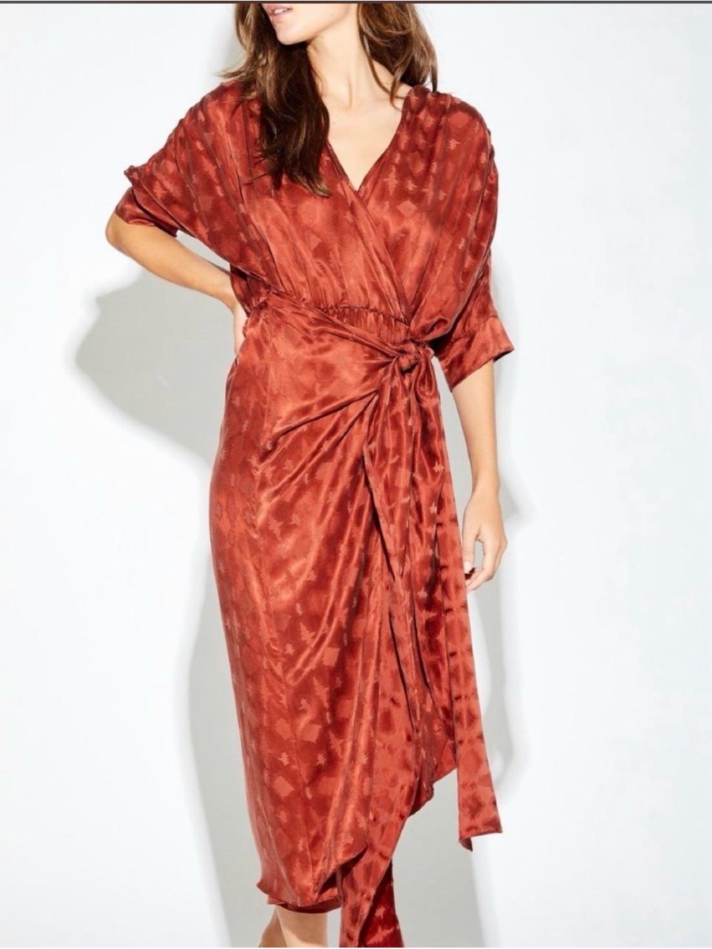 Callahan Sami Dress Floral Maxi Dress in Red Small